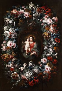 Virgin with Child in a Large Flower Garland